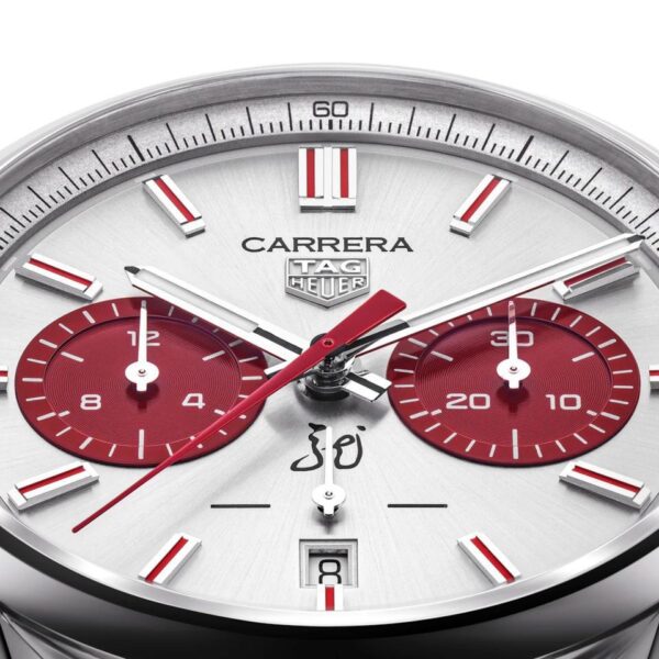 Tag Heuer Grand Carrera Chronograph’s Silver 5N Limited Edition Men’s Watch - Image 5