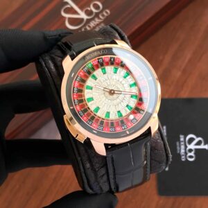 Jacob & Co Casino Tourbillon Rose Gold Baguette Watch For Men’s