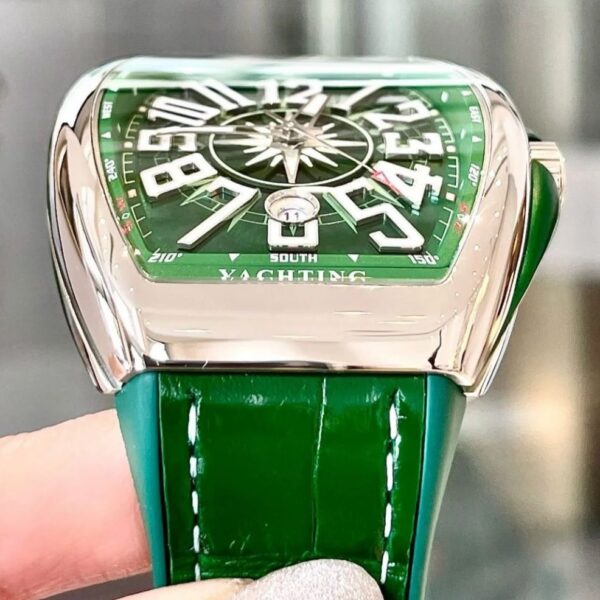 Franck Muller Vanguard V45 Steel Green Swiss ETA Automatic Mens Watch - Image 6