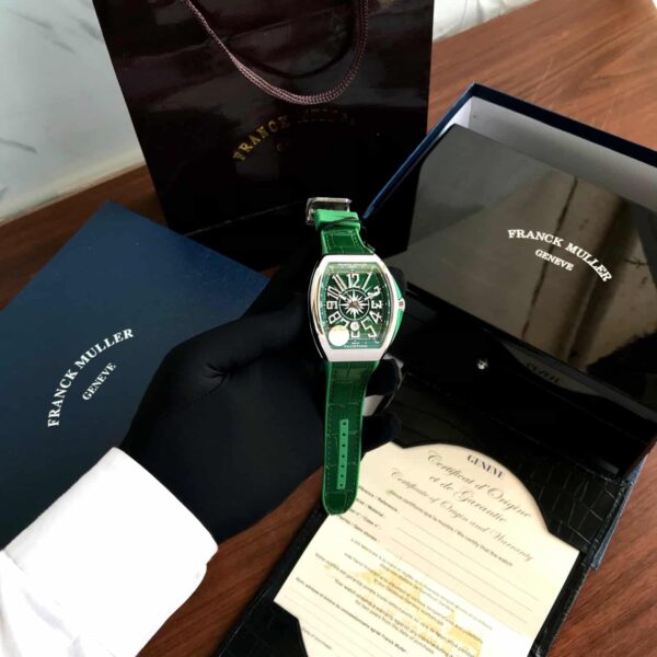 Franck Muller Vanguard V45 Steel Green Swiss ETA Automatic Mens Watch - Image 8