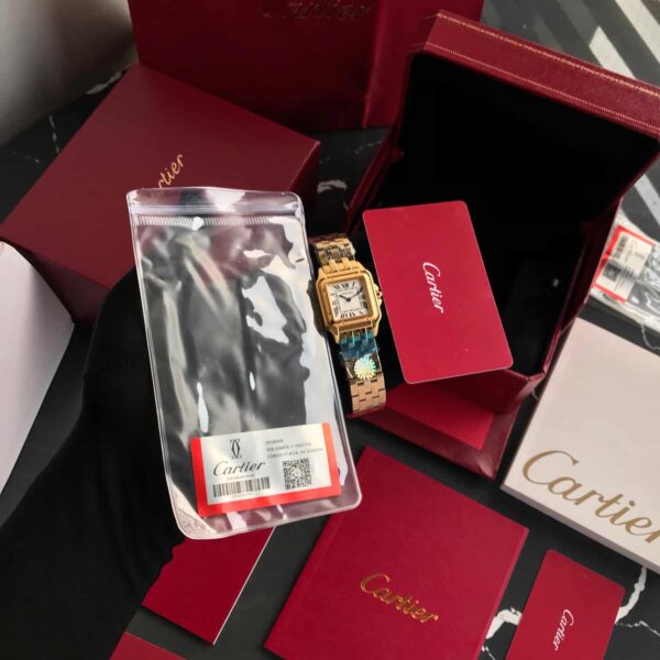 Cartier Panthere De Cartier Gold White Dial Japanese Quartz Women’s Watch - Image 7