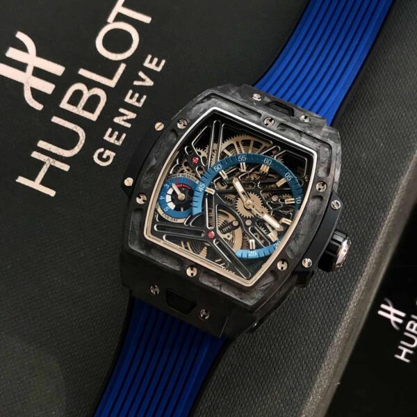 Hublot Spirit of Big Bang Tourbillon Carbon Blue 42mm Swiss Automatic Mens Watch - Image 2