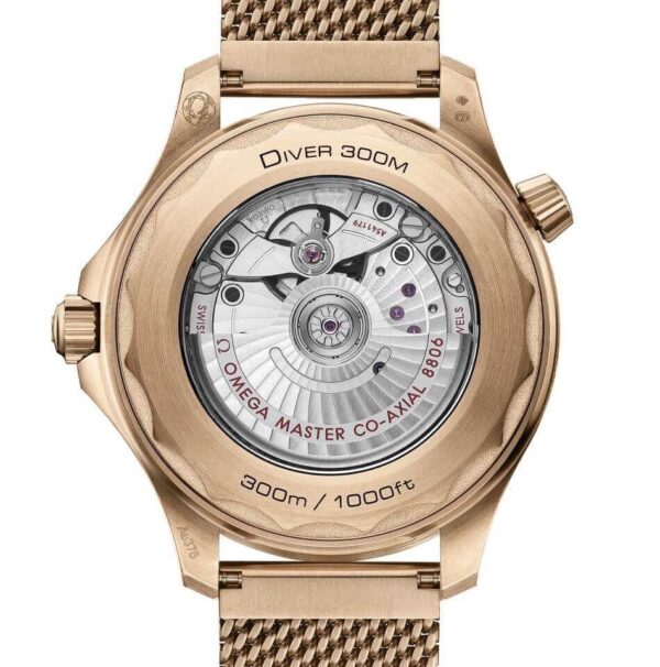 Omega Seamaster Diver 300M Bronze Gold Automatic Mens Watch - Image 8