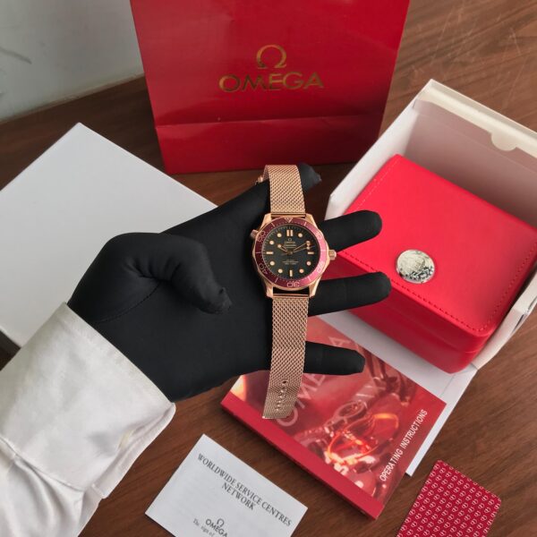 Omega Seamaster Diver 300M Bronze Gold Automatic Mens Watch - Image 12