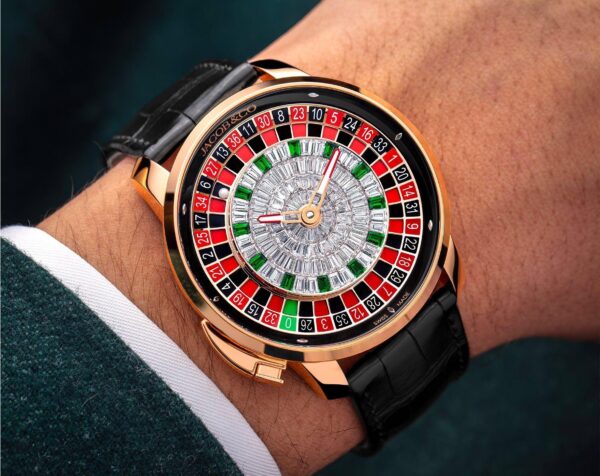 Jacob & Co Casino Tourbillon Rose Gold Baguette Watch For Men’s - Image 6
