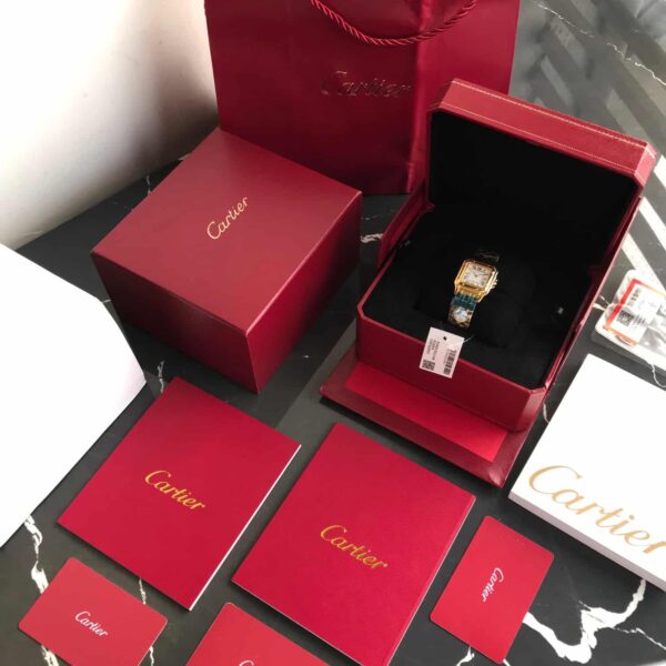 Cartier Panthere De Cartier Gold White Dial Japanese Quartz Women’s Watch - Image 8