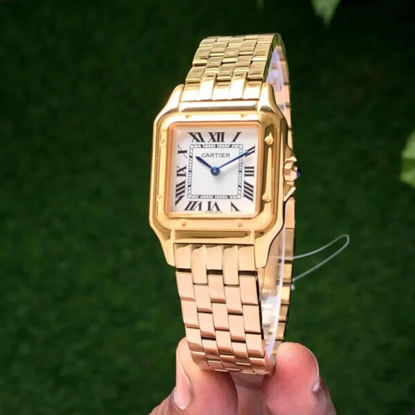 Cartier Panthere De Cartier Gold White Dial Japanese Quartz Women’s Watch - Image 3
