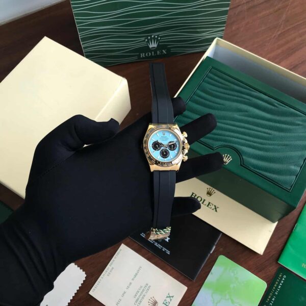 Rolex Cosmograph Daytona Turquoise Blue Dial Men'S Watch - Image 10