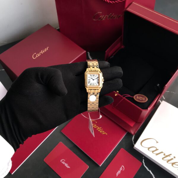 Cartier Panthere De Cartier Gold White Dial Japanese Quartz Women’s Watch - Image 6