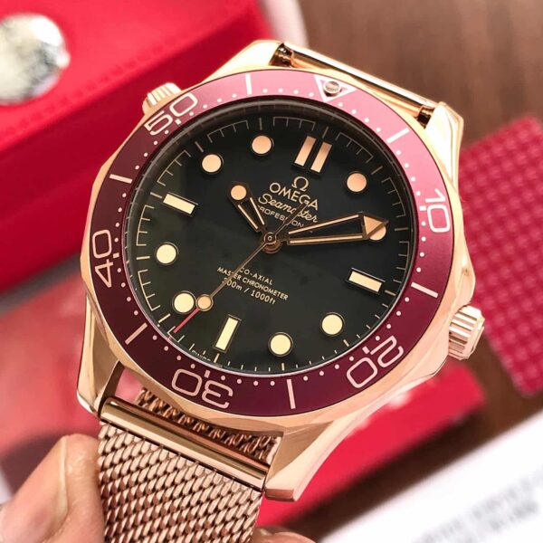 Omega Seamaster Diver 300M Bronze Gold Automatic Mens Watch - Image 6