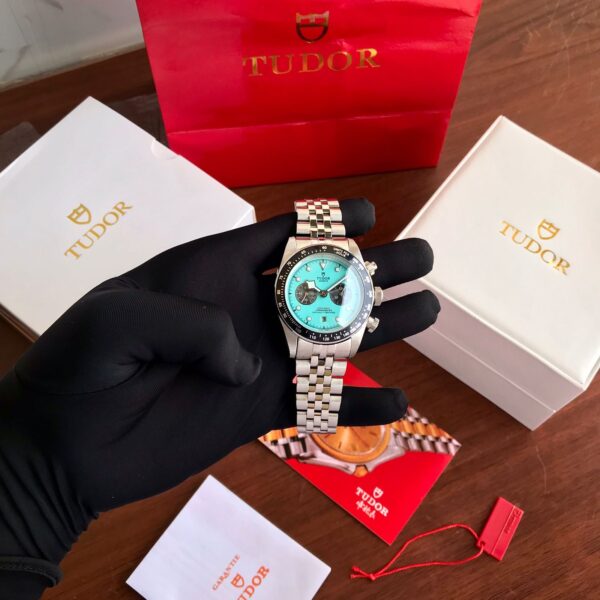 Tudor Black Bay Chrono 41mm 
Blue Flamingo Dial automatic men’s Watch - Image 13