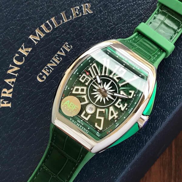 Franck Muller Vanguard V45 Steel Green Swiss ETA Automatic Mens Watch - Image 4