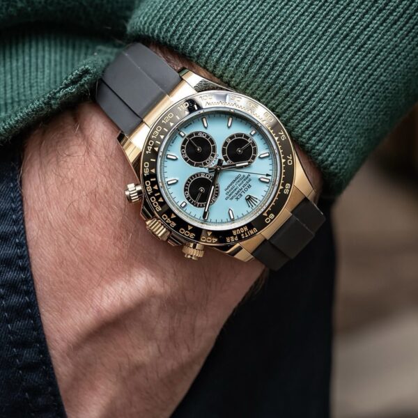 Rolex Cosmograph Daytona Turquoise Blue Dial Men'S Watch - Image 6