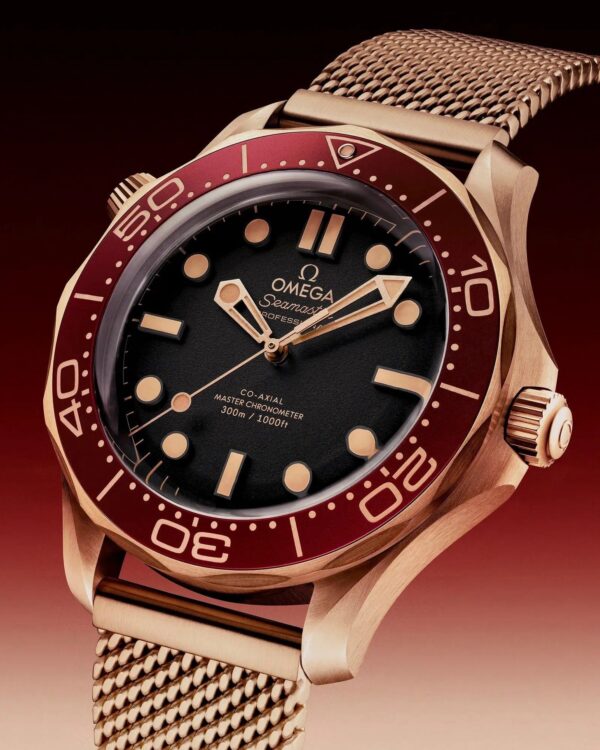 Omega Seamaster Diver 300M Bronze Gold Automatic Mens Watch - Image 5