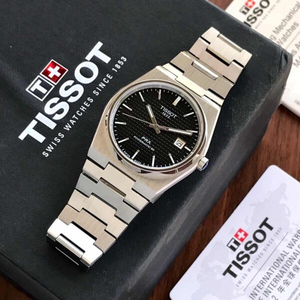 Tissot PRX Powermatic Japanese Black Dial Automatic Mens Watch - Image 5