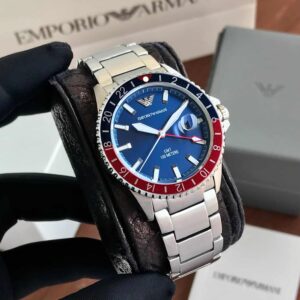 Emporio Armani AR11590 Diver GMT Blue Dial Watch For men