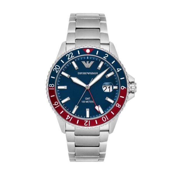 Emporio Armani AR11590 Diver GMT Blue Dial Men’s Automatic Quality Watch - Image 2