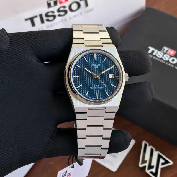 Tissot PRX Stainless Steel Blue Dial Automatic Men's Watch - Image 6