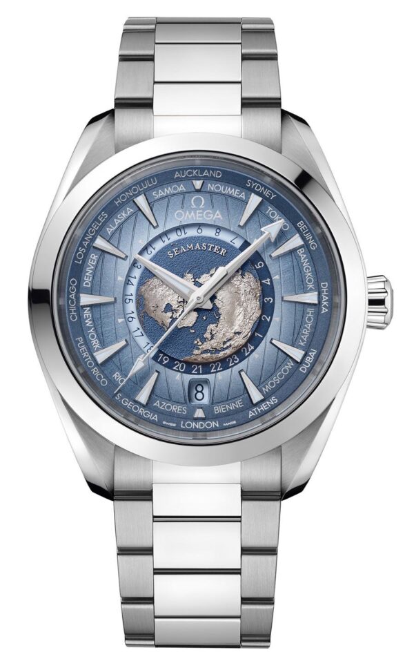 Omega Aqua Terra World Map Dial Automatic Mens Watch - Image 3