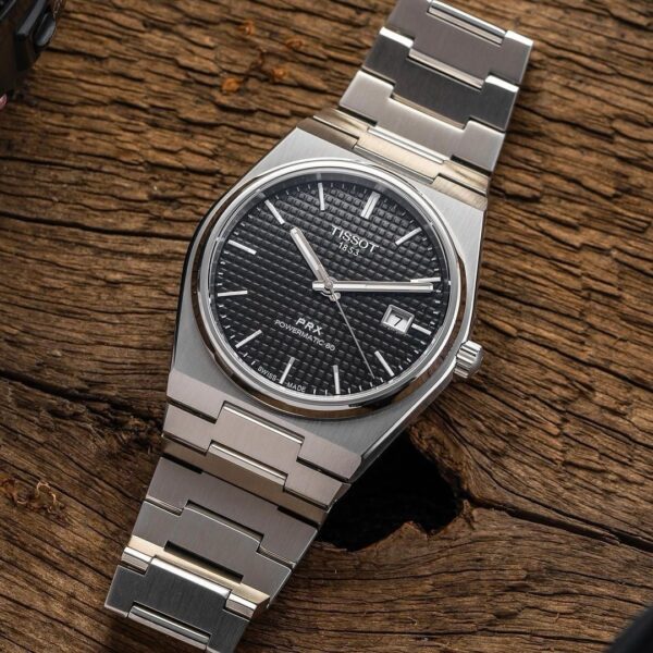 Tissot PRX Powermatic Japanese Black Dial Automatic Mens Watch - Image 4