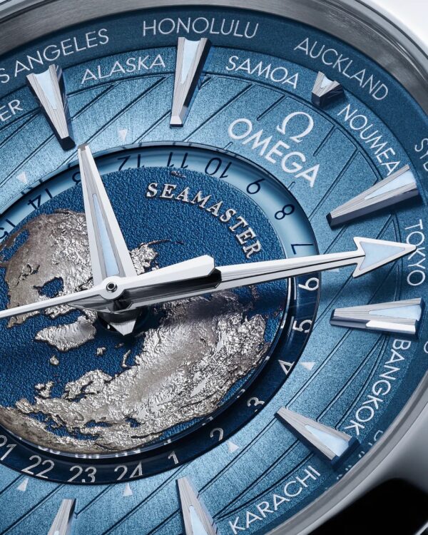 Omega Aqua Terra World Map Dial Automatic Mens Watch - Image 6