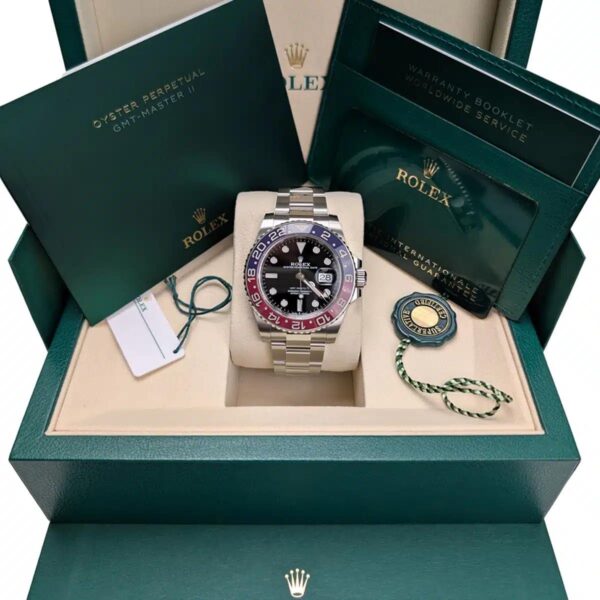 Rolex GMT Matser || Pepsi Edition Swiss ETA Automatic Mens Watch - Image 7