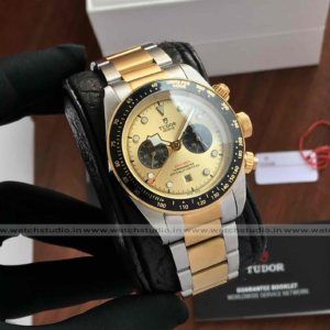 Tudor Black Bay Two Tone Chronograph Yellow Glod Dial Automatic Men’s Watch