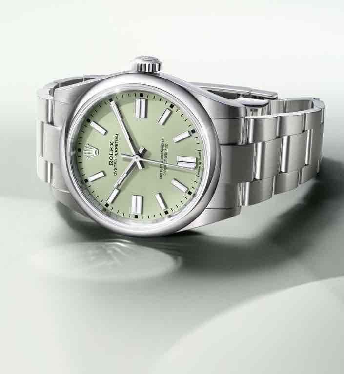Rolex Oyster Perpetual 41mm Oystersteel Green Dial Automatic Men’s Watch - Image 3