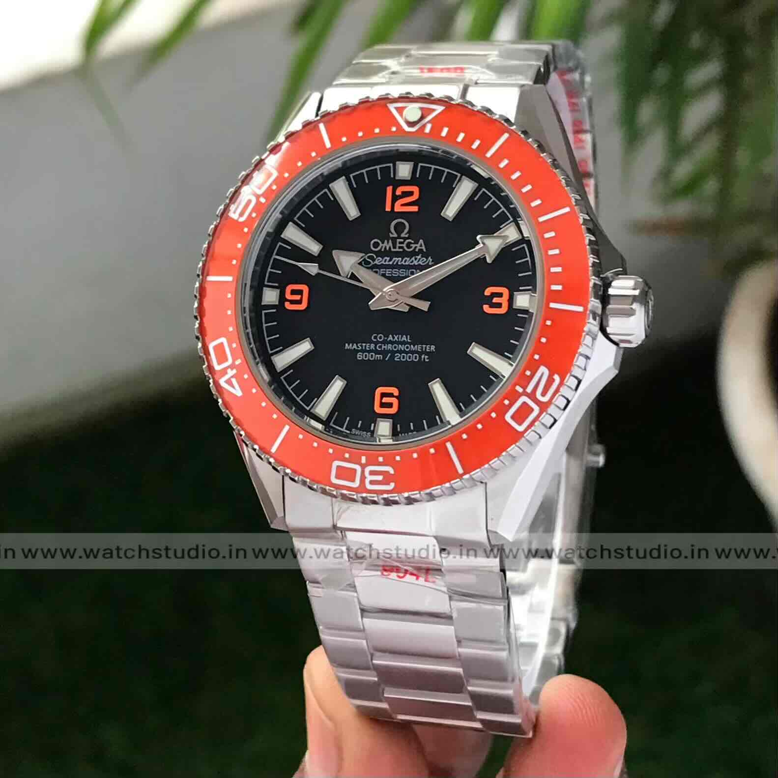 Omega Seamaster Planet Ocean
600M Co-Axial Master Chronometer Black Dial Orange Bezel 42mm Automatic Men’s Watch - Image 4