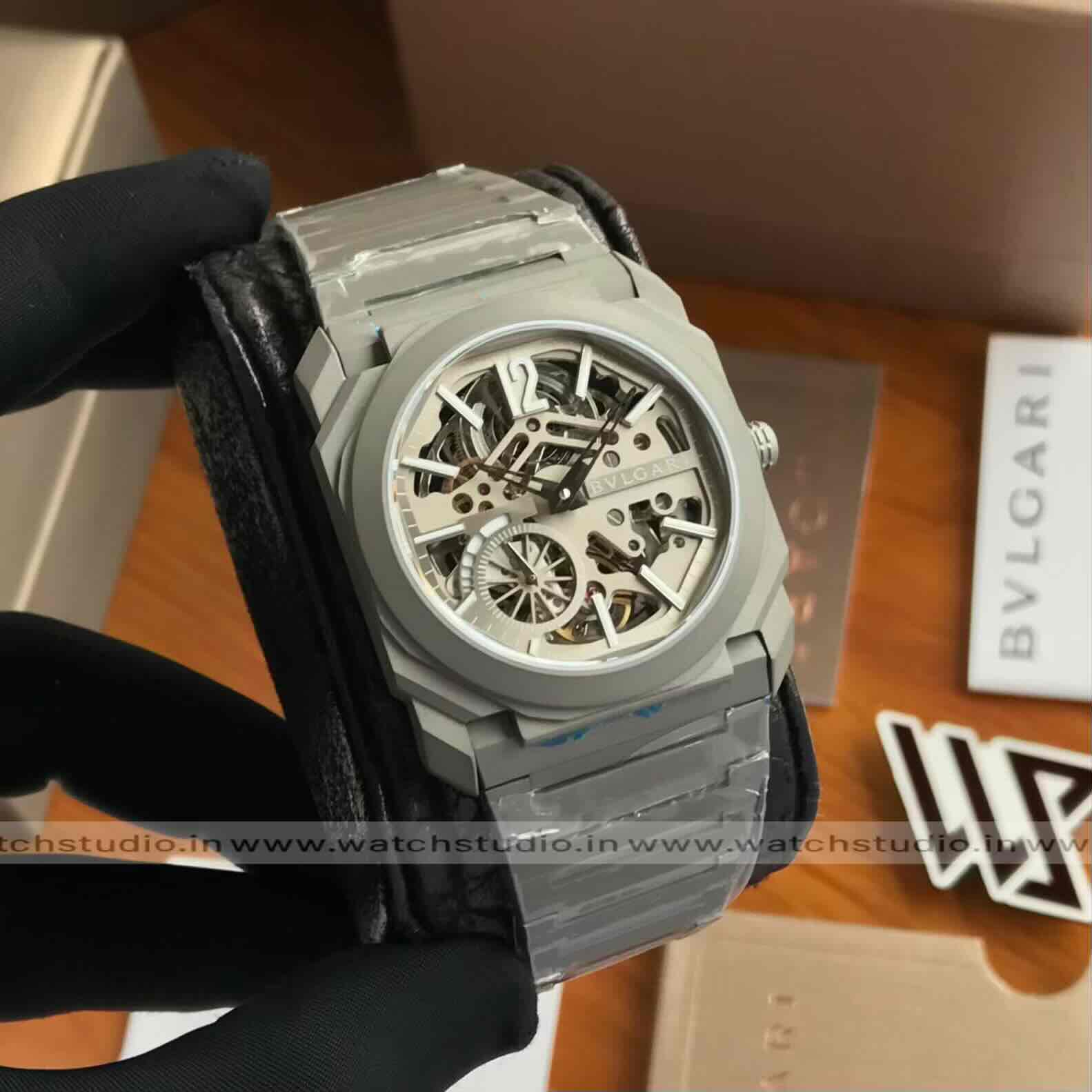 Bvlgari Octo Finissimo 40MM Skeleton Grey Dial Automatic Men’s Watch
