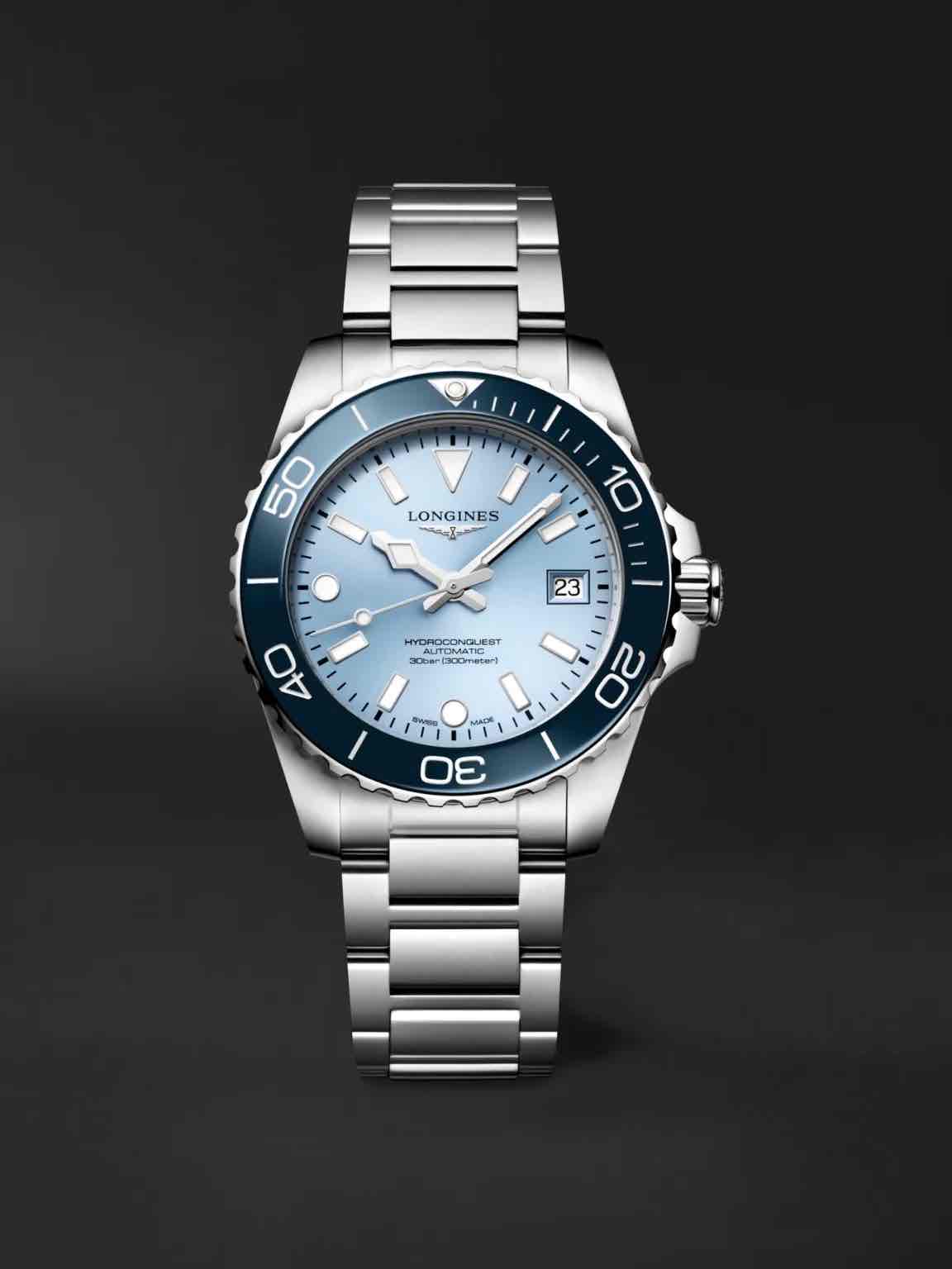 Longines HydroConquest Tiffany Blue Dial 40mm Automatic Men’s Watch - Image 2