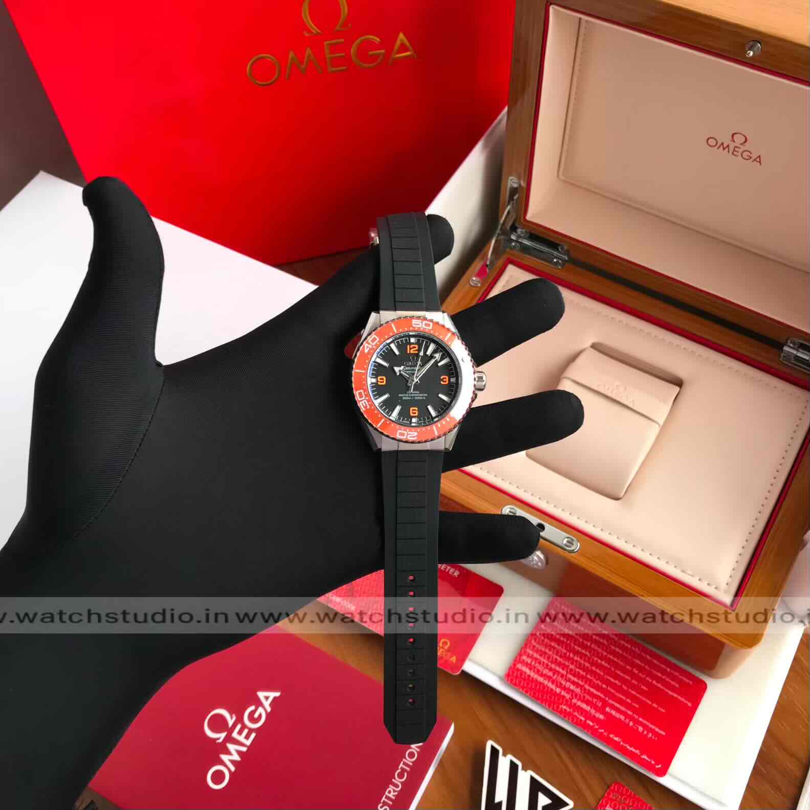 Omega Seamaster Planet Ocean
600M Co-Axial Master Chronometer Black Dial Black Strap 42mm Automatic Men’s Watch - Image 12