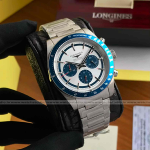 Longines Conquest 42mm Chronograph Blue & Silver Dial Automatic Men’s Watch