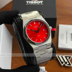Tissot PRX Stainless Steel Red Dial Japanese Men’s Watch