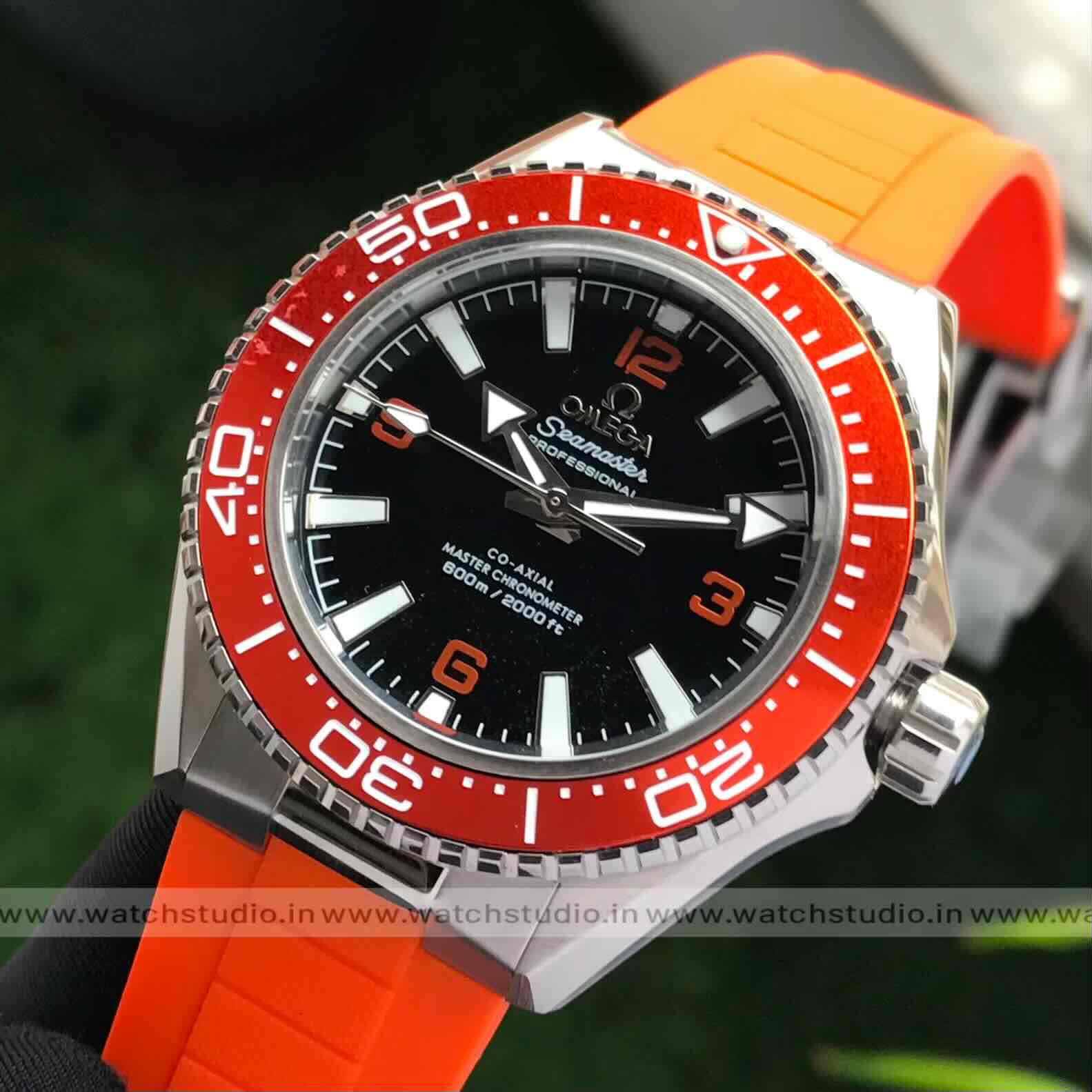 Omega Seamaster Planet Ocean
600M Co-Axial Master Chronometer Black Dial Orange Strap 42mm Automatic Men’s Watch - Image 4