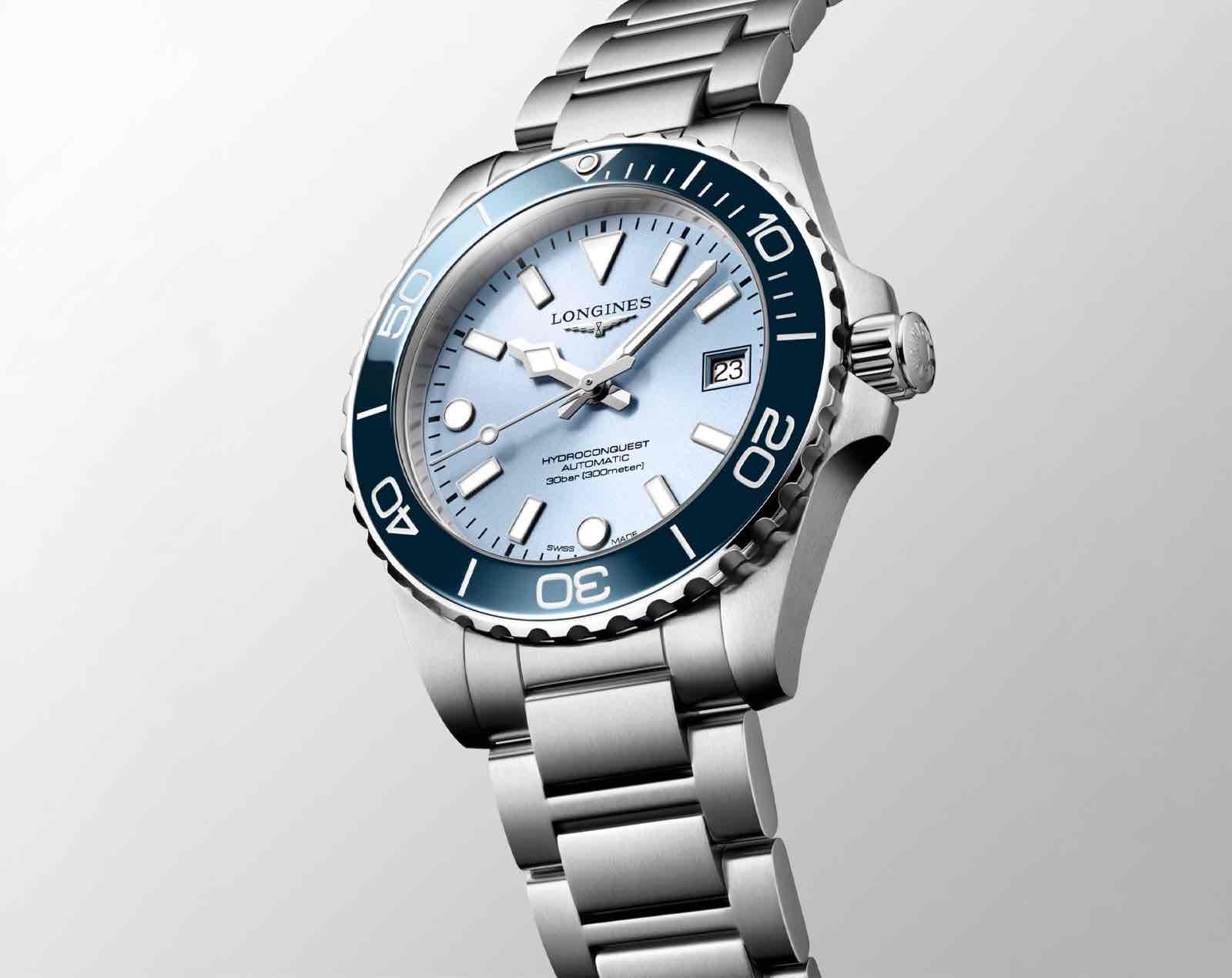Longines HydroConquest Tiffany Blue Dial 40mm Automatic Men’s Watch - Image 7