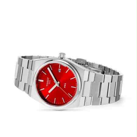 Tissot PRX Stainless Steel Red Dial Japanese Men’s Watch - Image 6