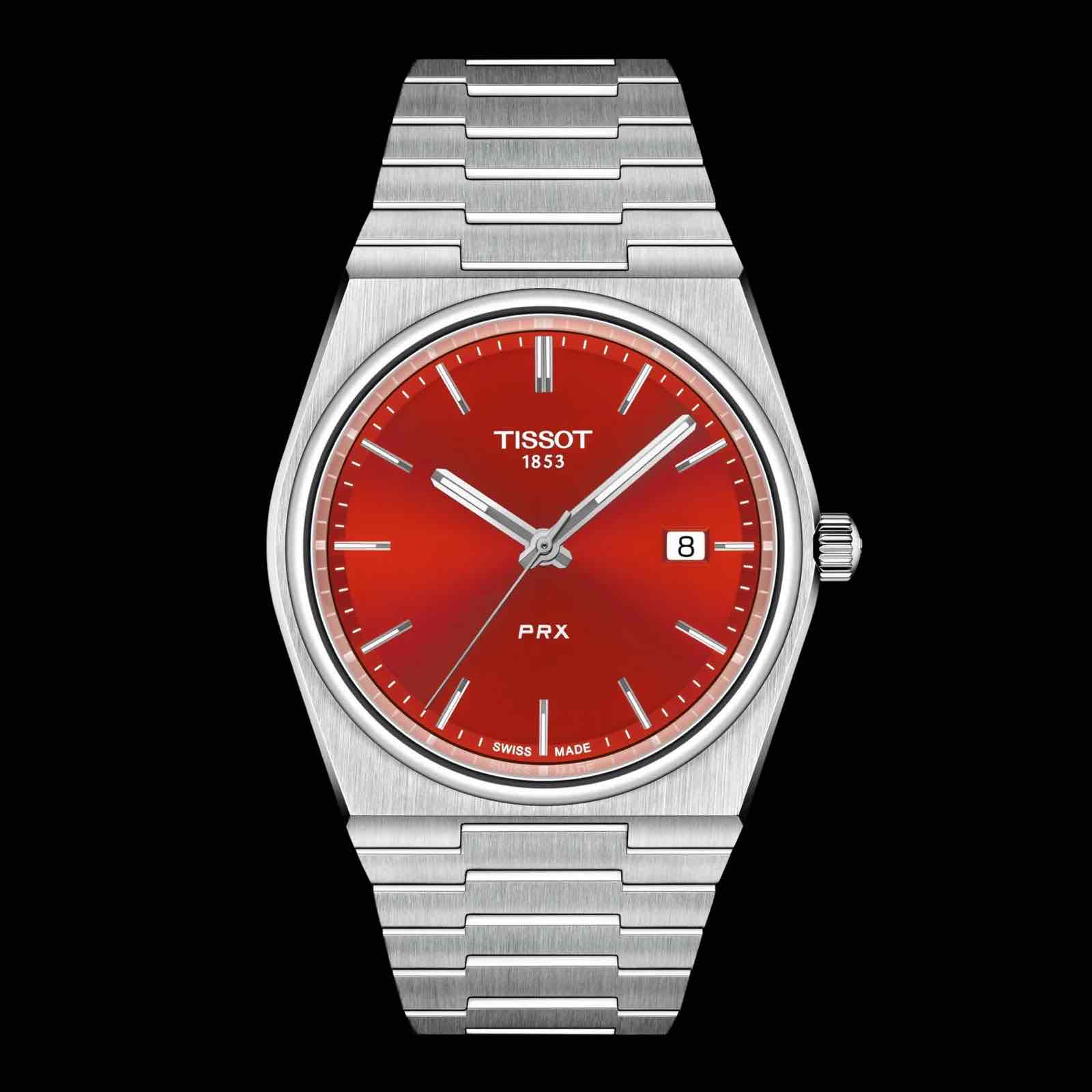 Tissot PRX Stainless Steel Red Dial Japanese Men’s Watch - Image 4