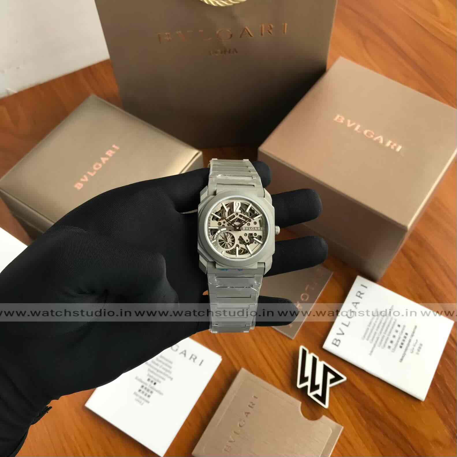Bvlgari Octo Finissimo 40MM Skeleton Grey Dial Automatic Men’s Watch - Image 9