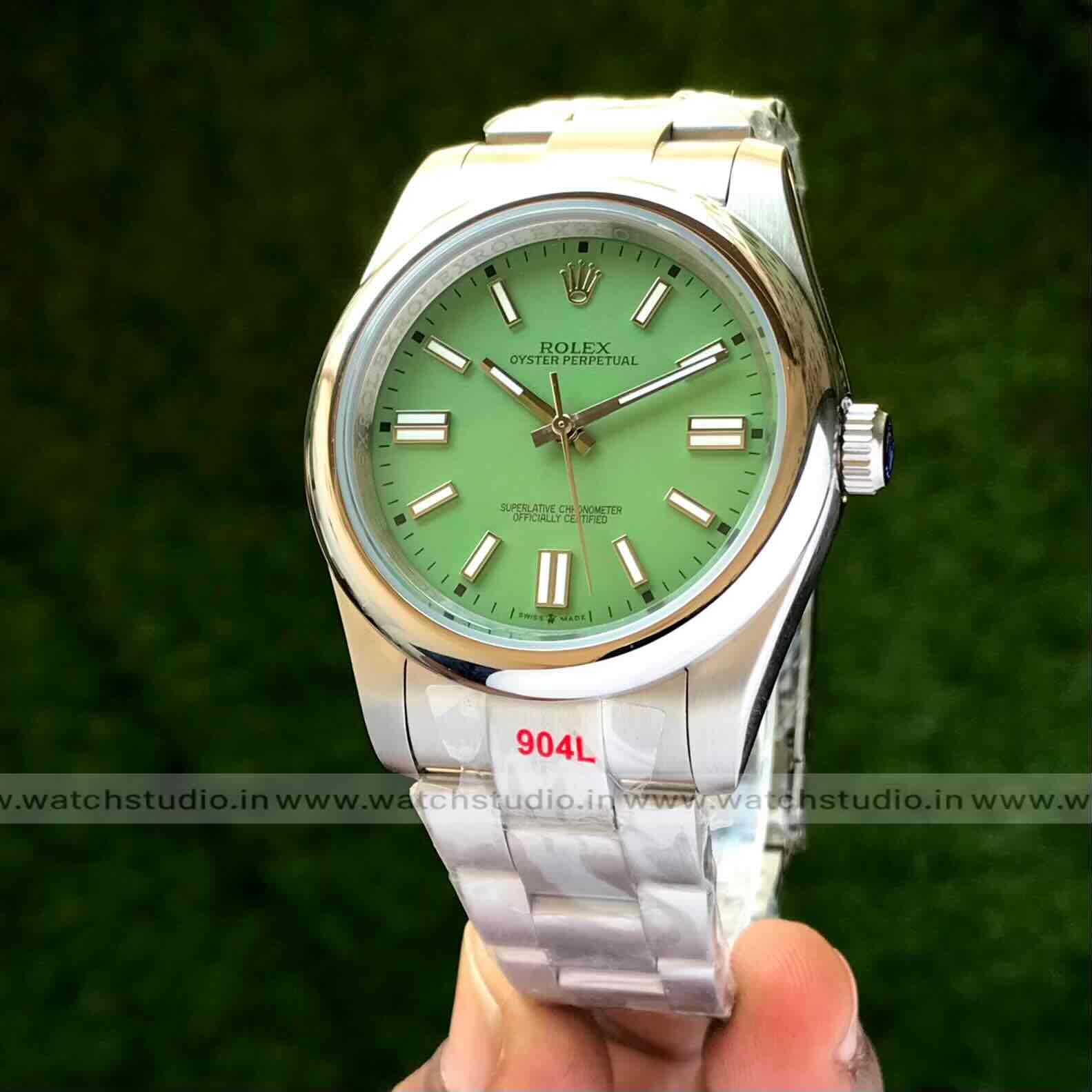 Rolex Oyster Perpetual 41mm Oystersteel Green Dial Automatic Men’s Watch - Image 10