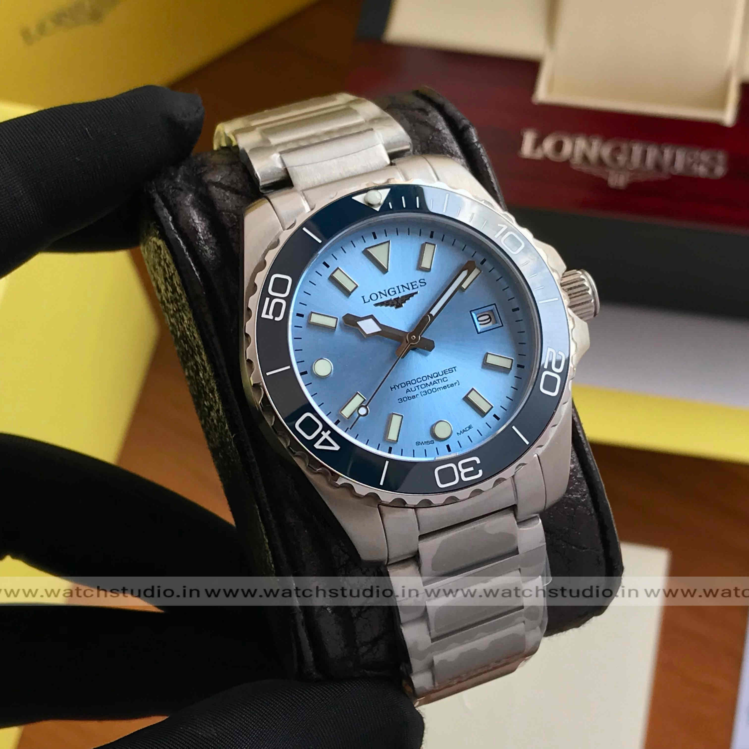 Longines HydroConquest Tiffany Blue Dial 40mm Automatic Men’s Watch