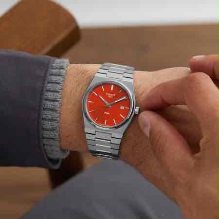 Tissot PRX Stainless Steel Red Dial Japanese Men’s Watch - Image 7