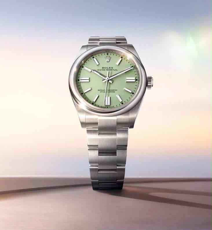 Rolex Oyster Perpetual 41mm Oystersteel Green Dial Automatic Men’s Watch - Image 11