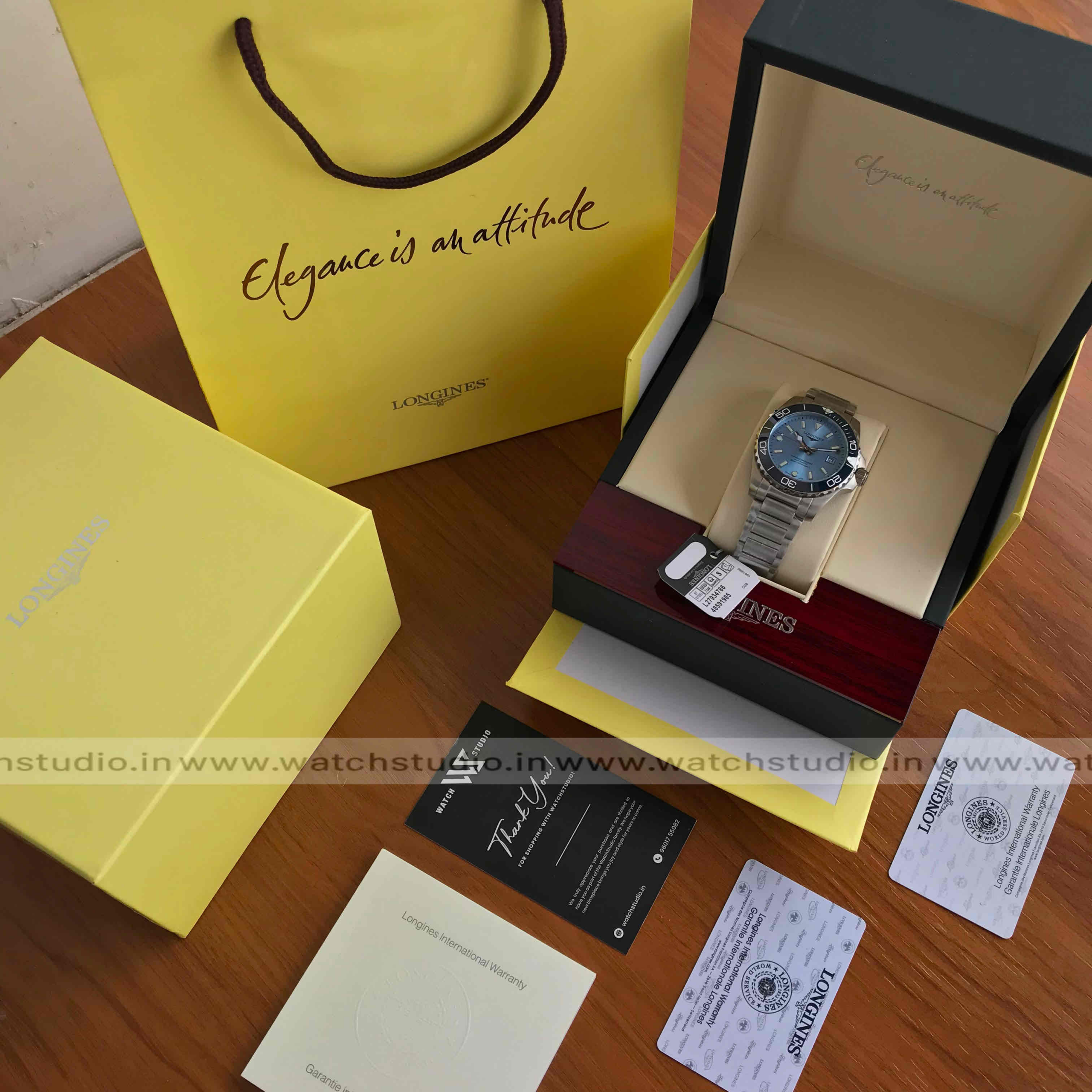 Longines HydroConquest Tiffany Blue Dial 40mm Automatic Men’s Watch - Image 11