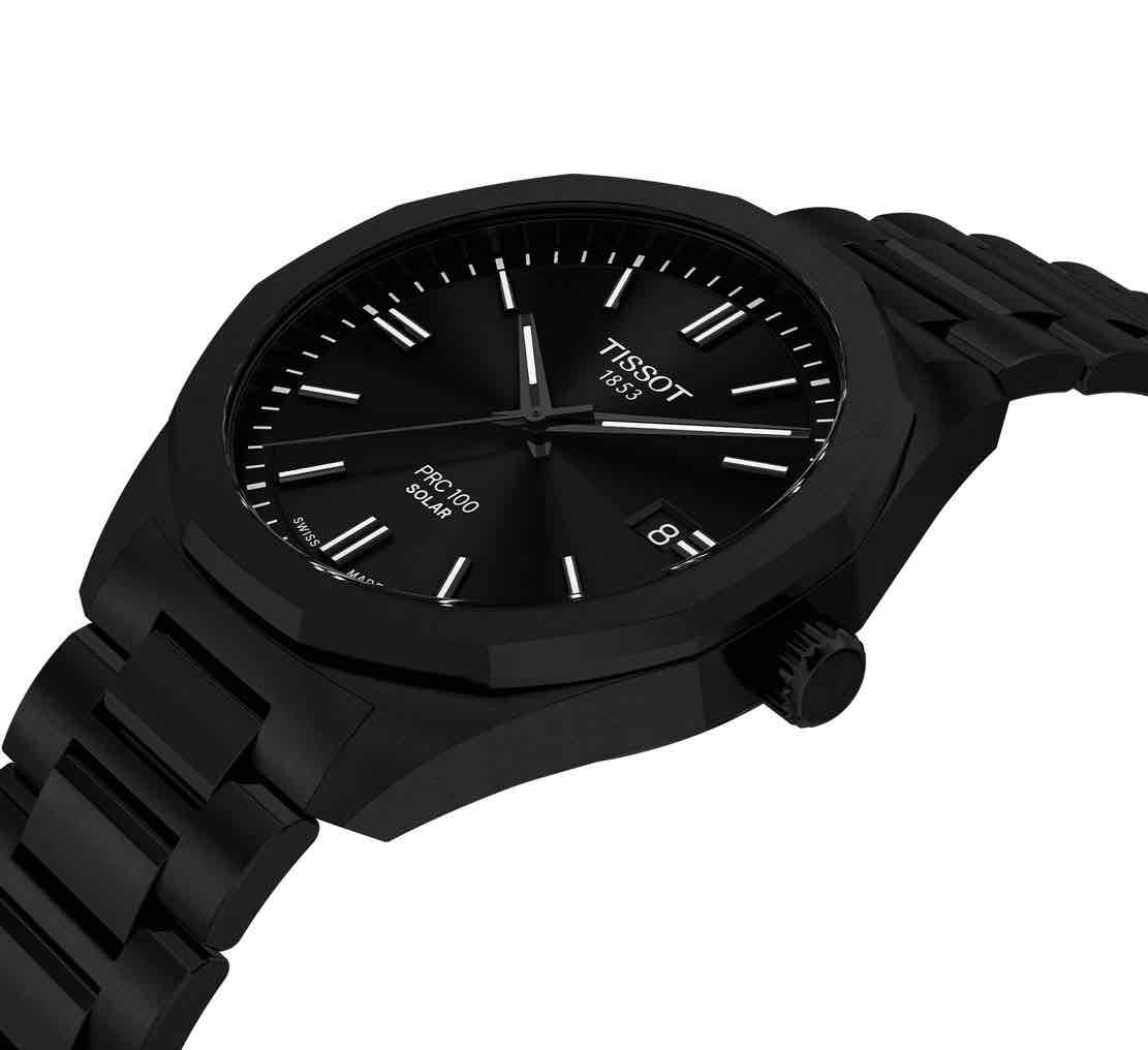 Tissot PRC 100 Solar Black Dial 40mm Automatic Men’s Watch - Image 7