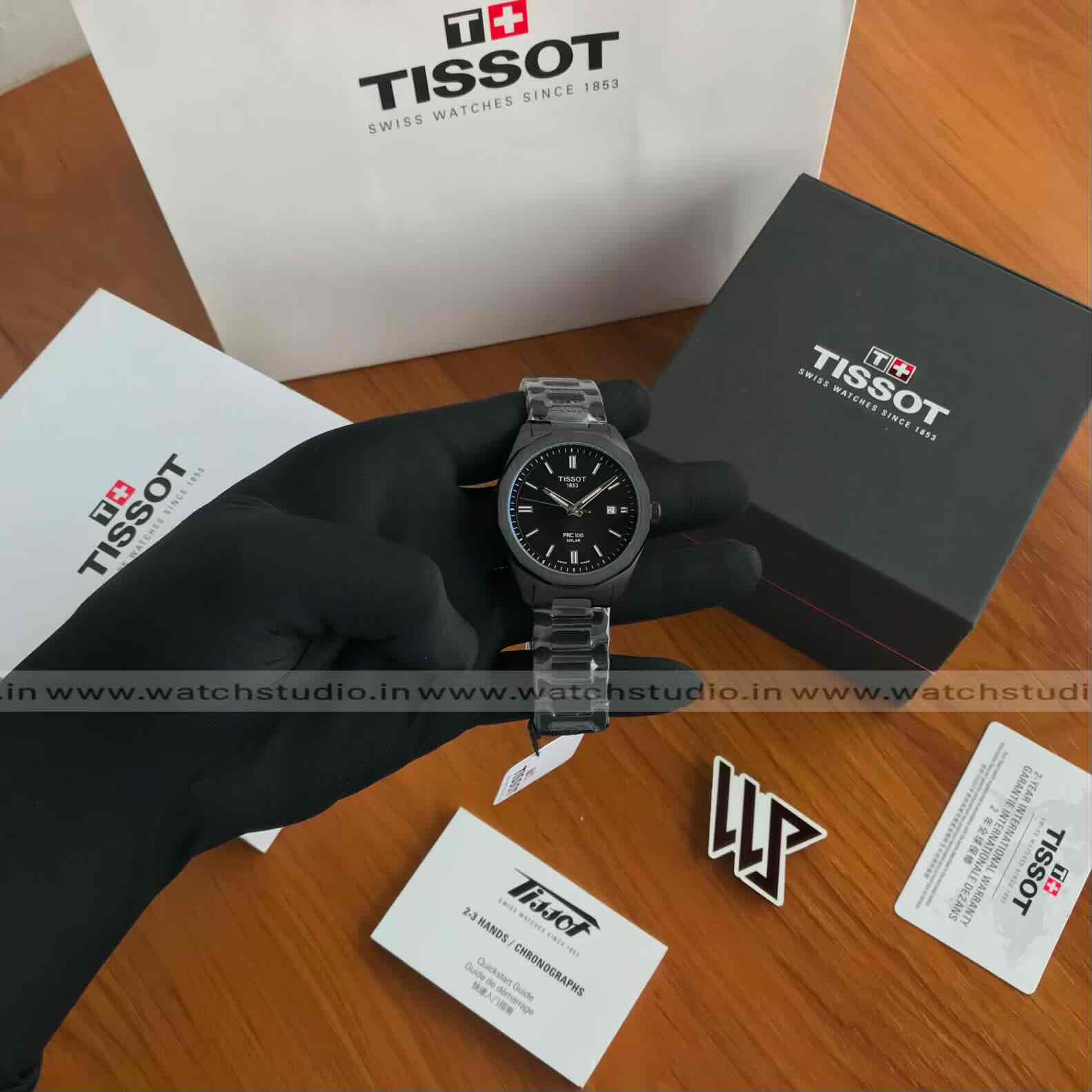 Tissot PRC 100 Solar Black Dial 40mm Automatic Men’s Watch - Image 8