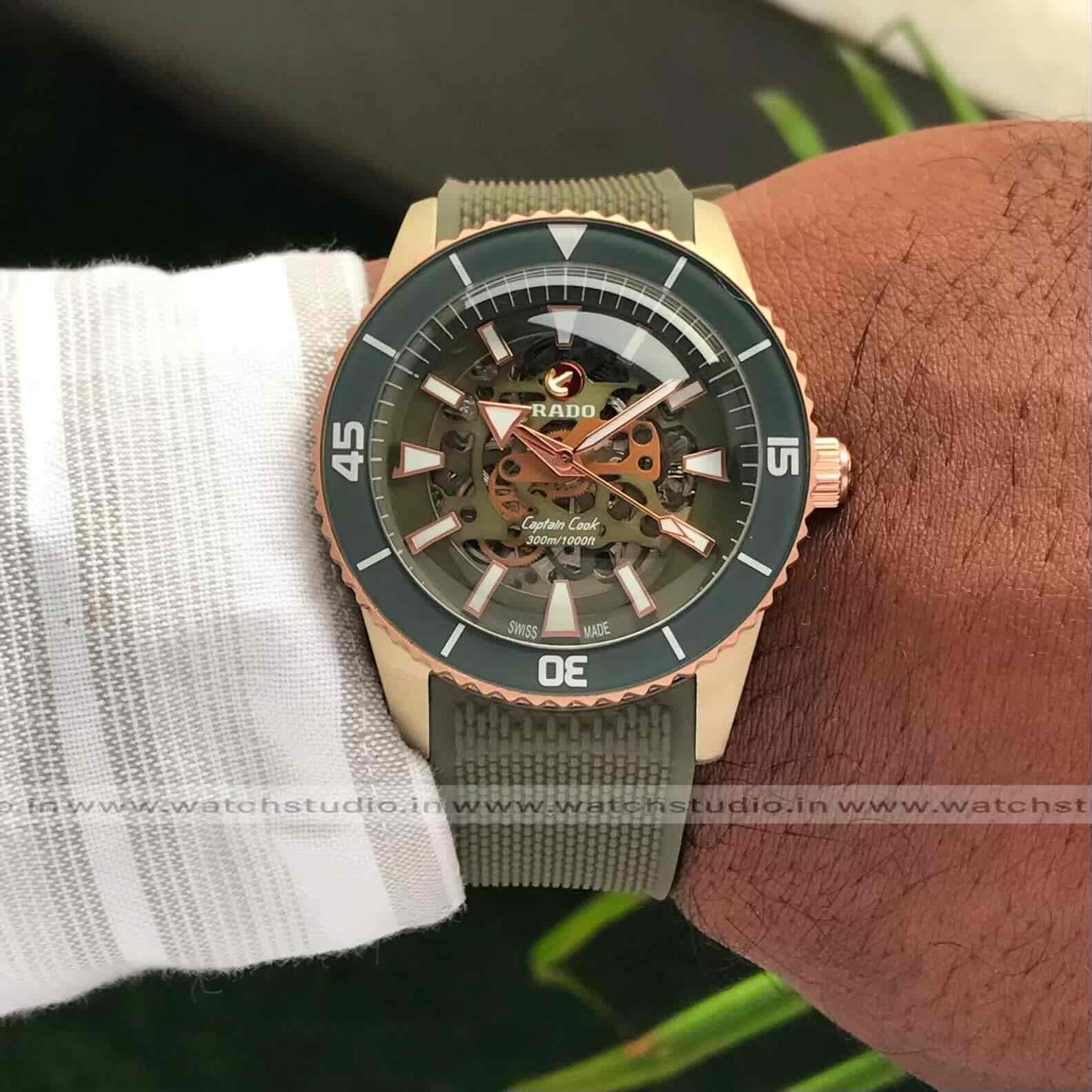 Rado Captain Cook High-Tech Skeleton Automatic Rubber Strap Men’s Watch - Image 8