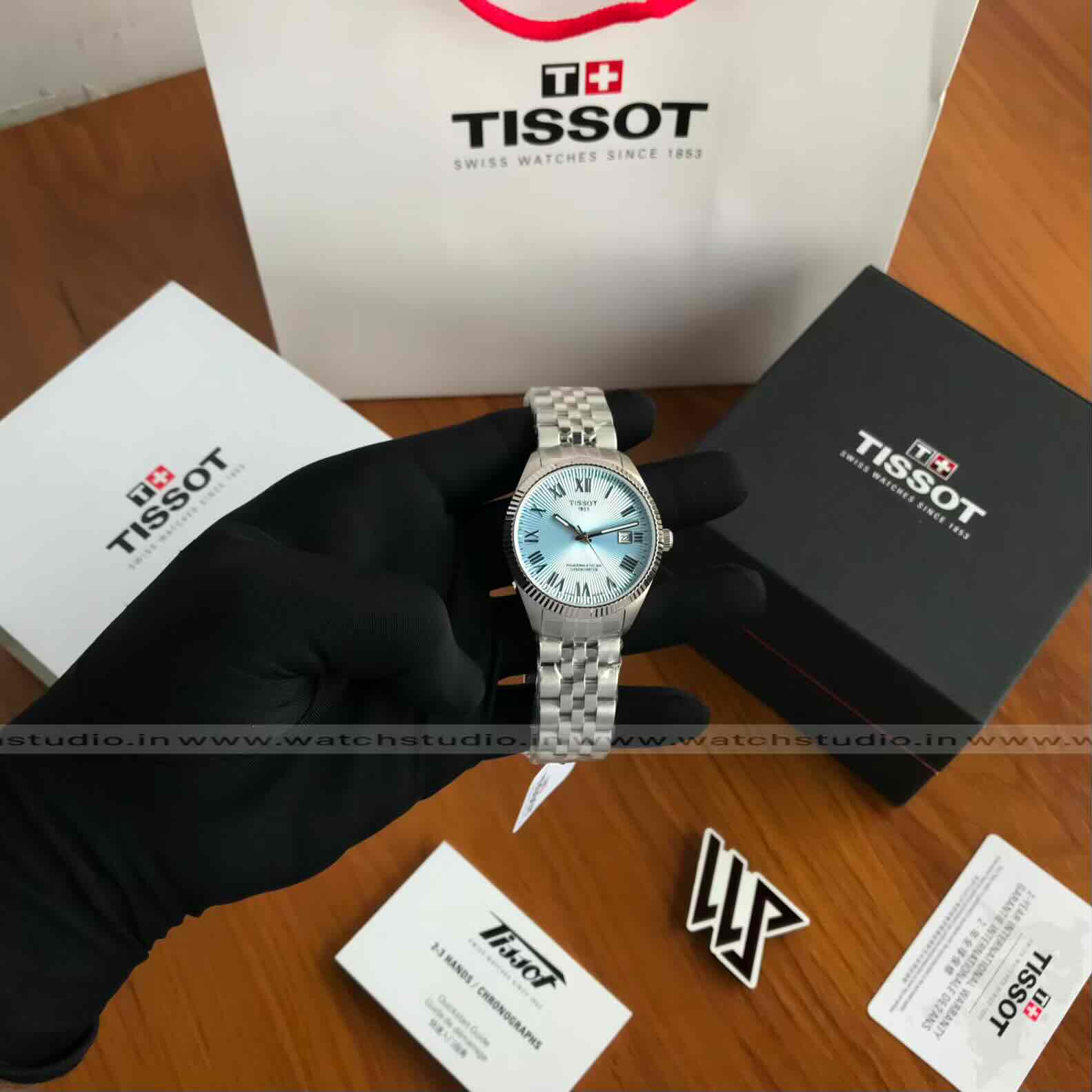 Tissot Ballade Tiffany Blue Dial 40mm Automatic Men’s Watch - Image 10