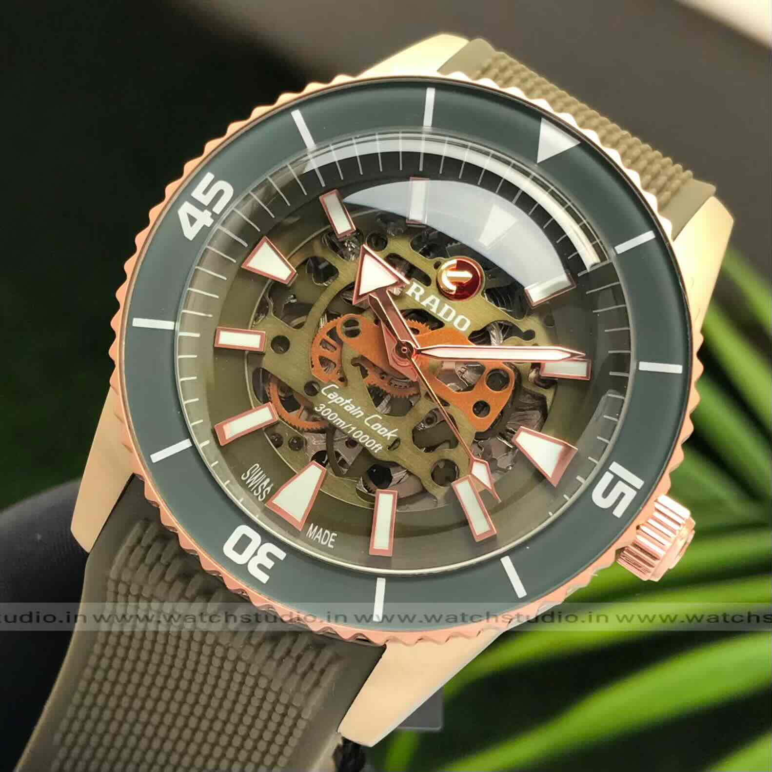 Rado Captain Cook High-Tech Skeleton Automatic Rubber Strap Men’s Watch - Image 7