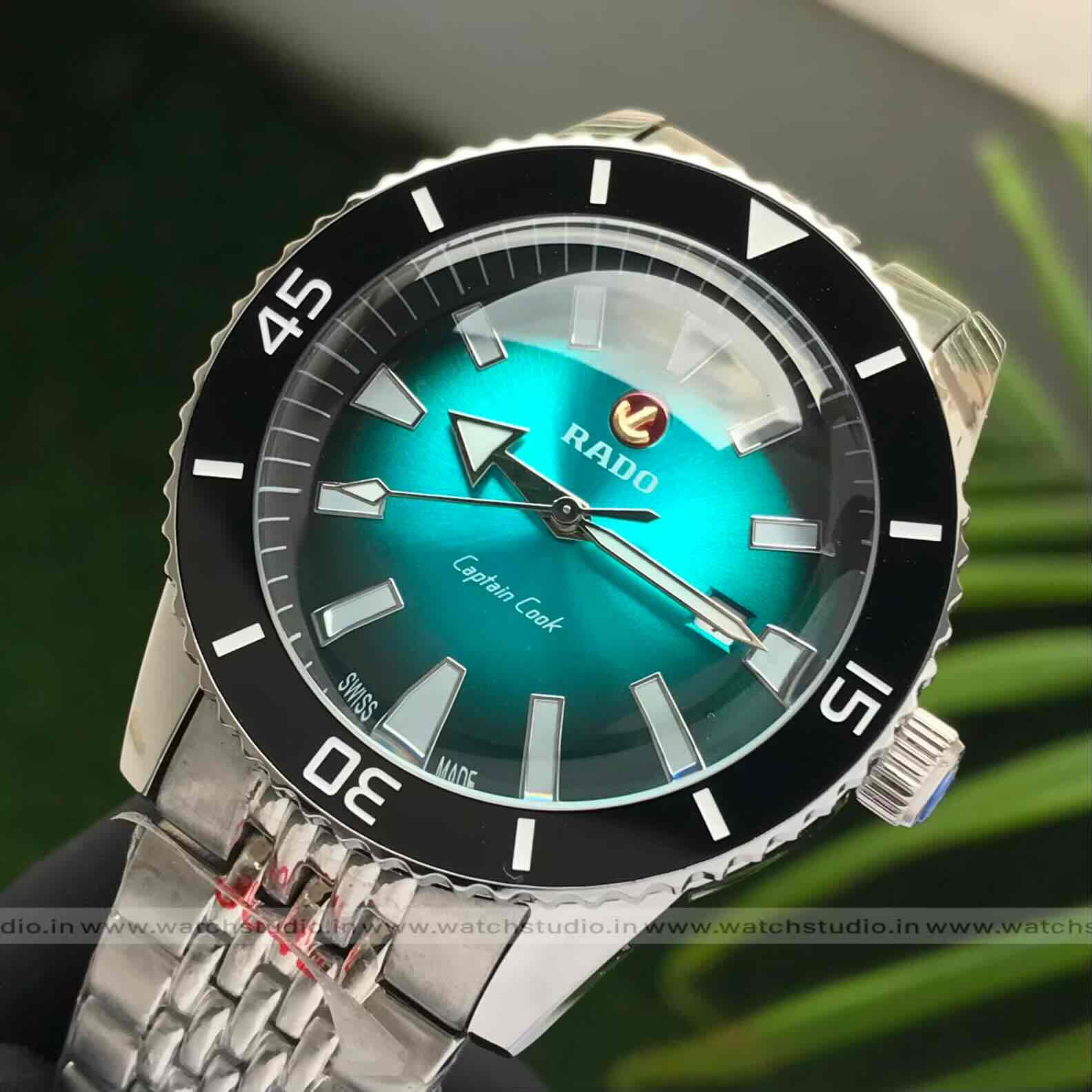 Rado Captain Cook Turquoise Blue Dial 40 mm Automatic Men’s Watch - Image 3